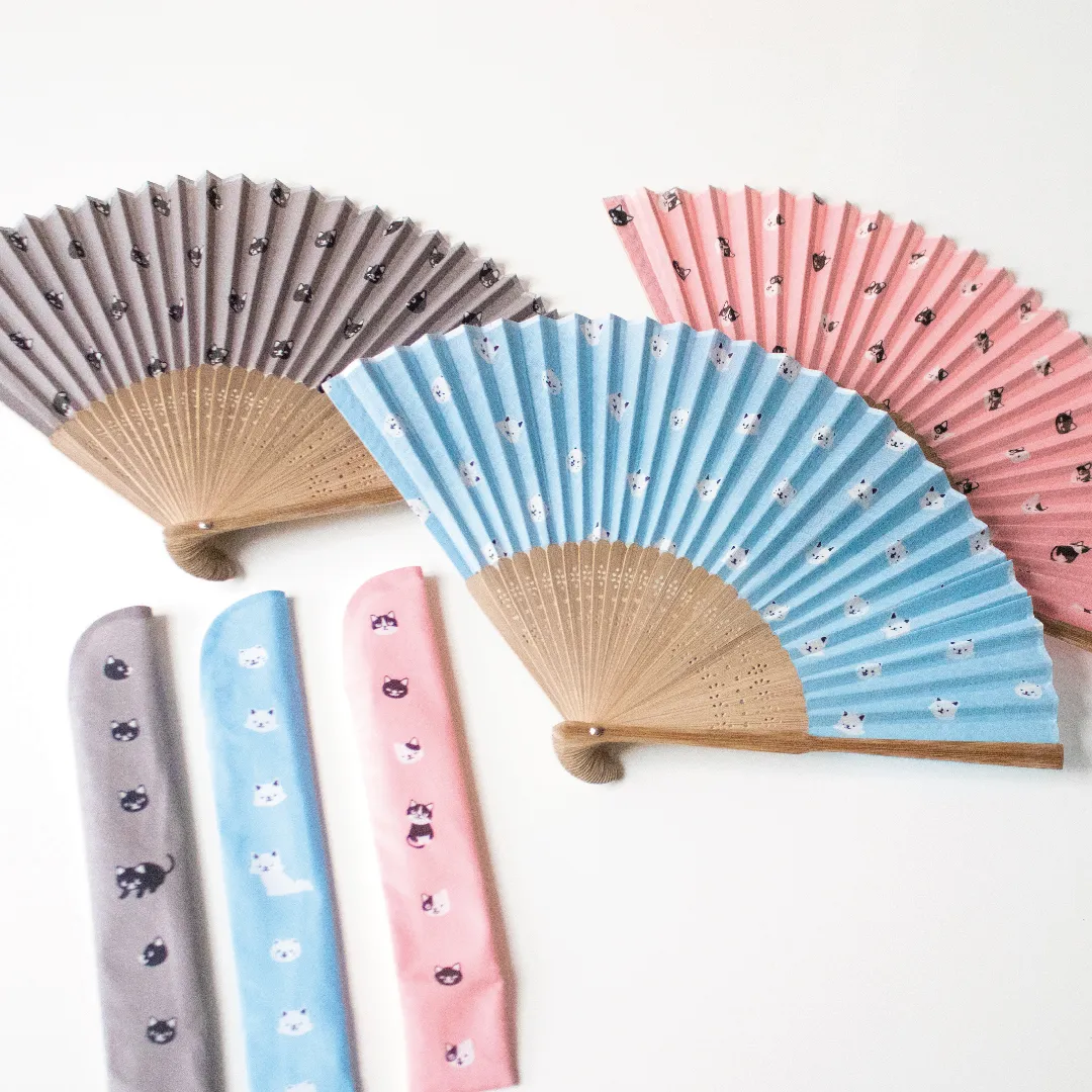 扇子＞アニマルフェイス（ネコ）シリーズ｜暦生活｜日本の季節を楽しむ