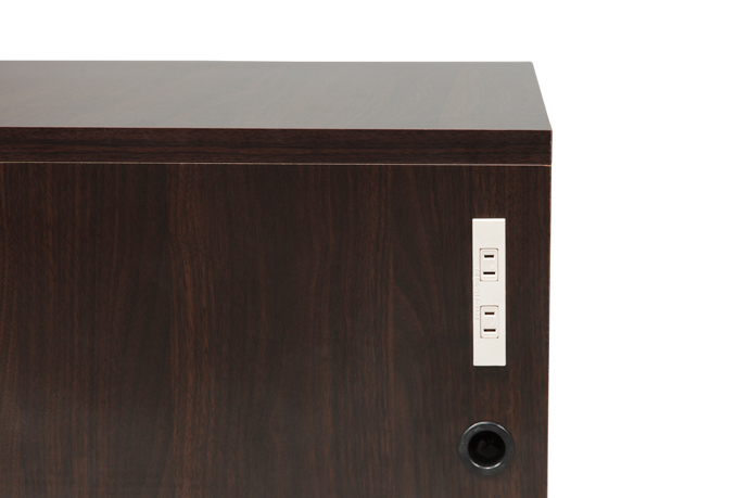 FV-510N 電動ネイルチェア用ステージ（木目ブラウン）H20cmタイプ