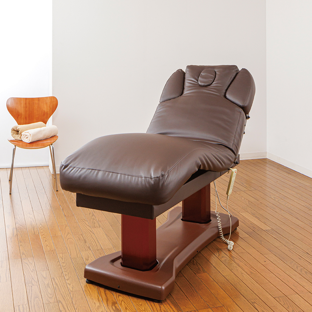 FV-715 バルカデラックス電動エステベッド (ブラウン) | 株式会社