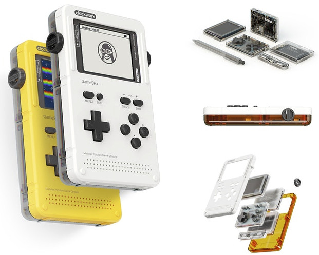Gameshell Portable Retro Gaming Console Features Clockwork Pi