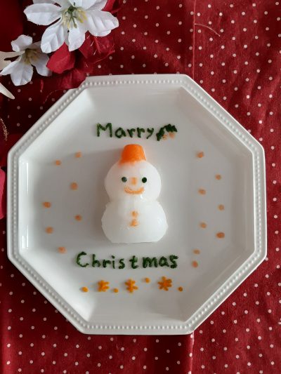 クリスマスの離乳食プレート* 雪だるま | レシピ・作り方 | 【cotta