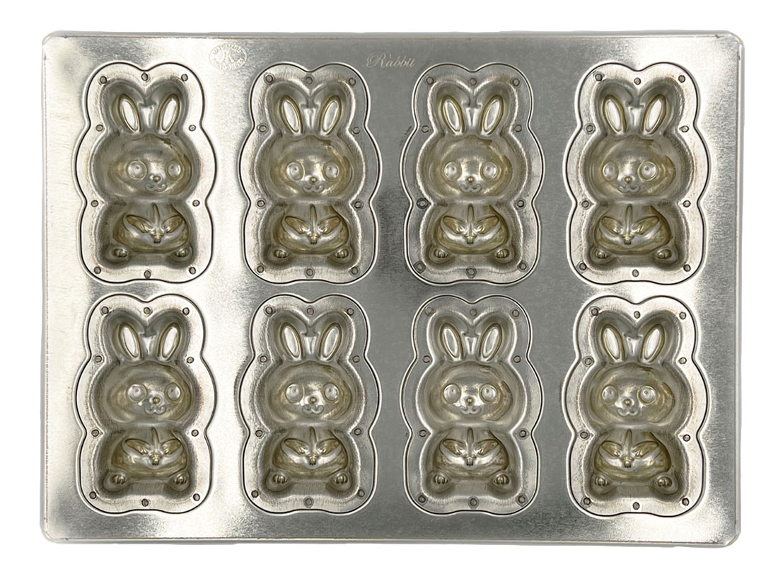 松永製作所 シルバーうさピョン天板 8P | その他のマドレーヌ