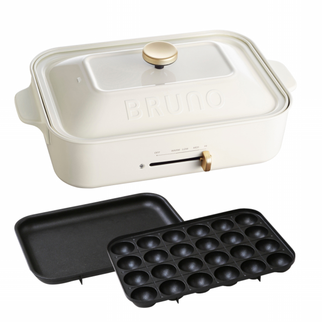 BRUNO(ブルーノ)コンパクトホットプレート ホワイト[BOE021-WH