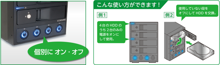 裸族のカプセルホテル Ver.3 (CRCH35U3IS3) ハードディスク（HDD