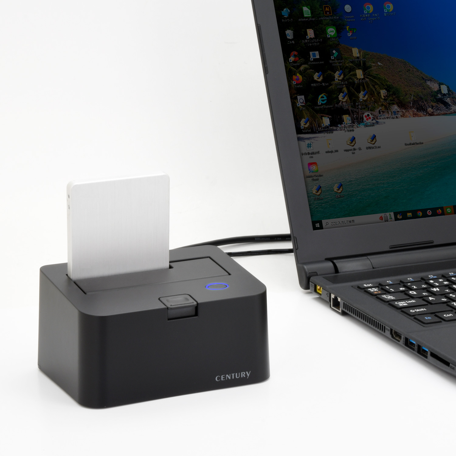 裸族のお立ち台 USB3.2 Gen1 (CROSU3V3) ハードディスク（HDD）ケース