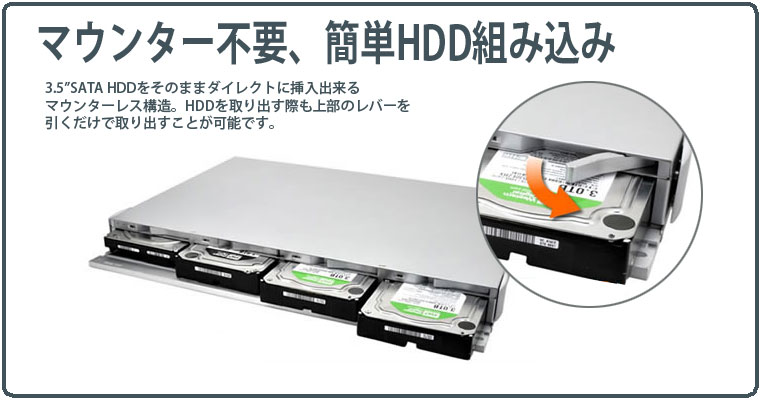 販売終了】 1UラックマウントHDDケース スーパーコンボ (C1UR-EUF2