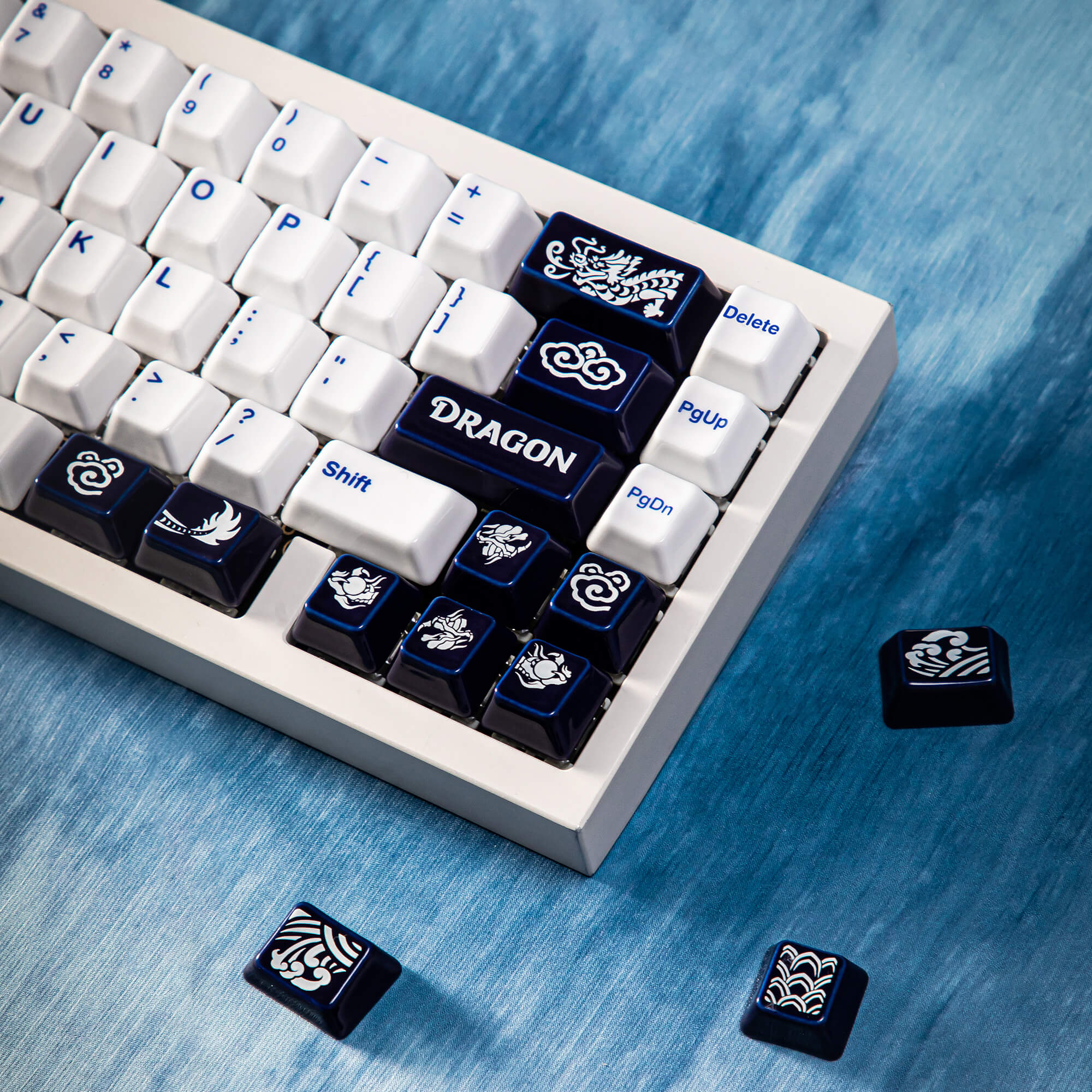 ドラゴンノベルティセラミックキーキャップセット - ユニークで