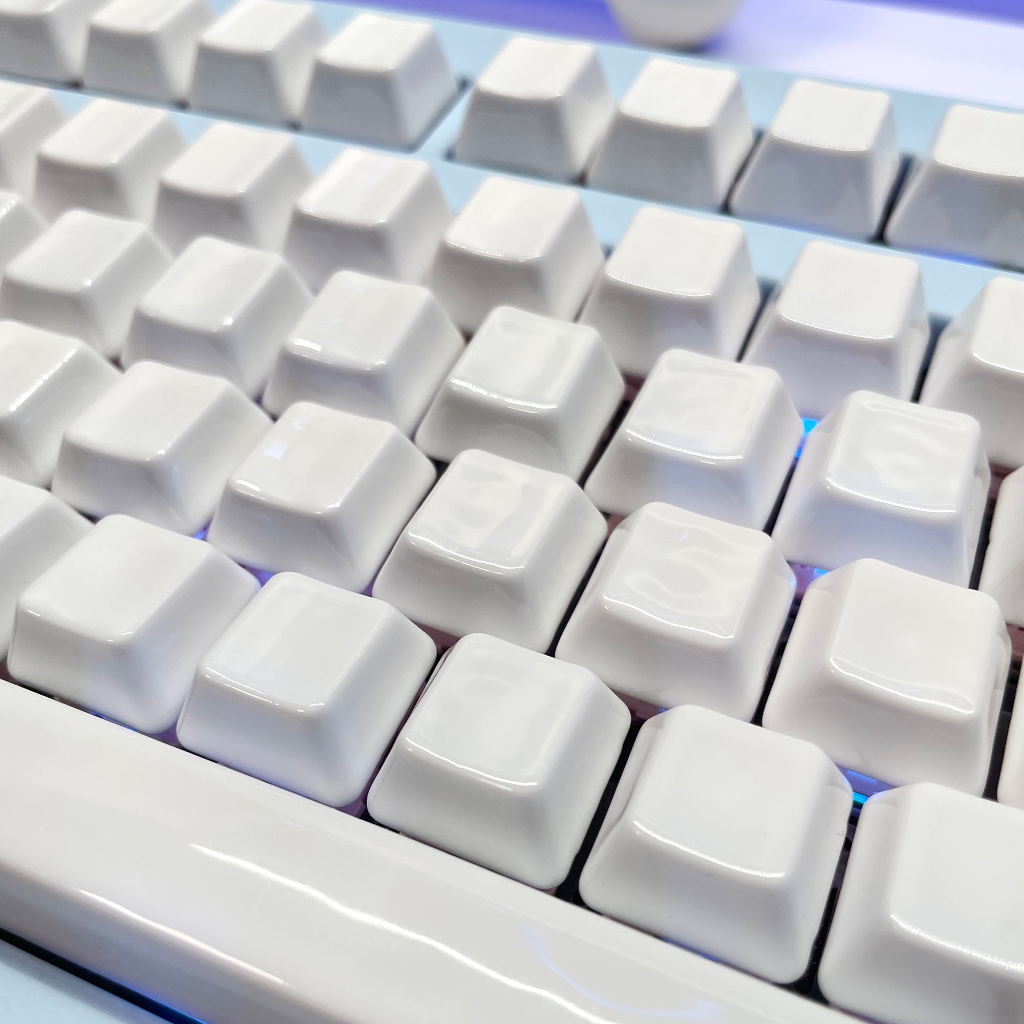 Cerakey White Ceramic Keycaps Set – 114 Keys