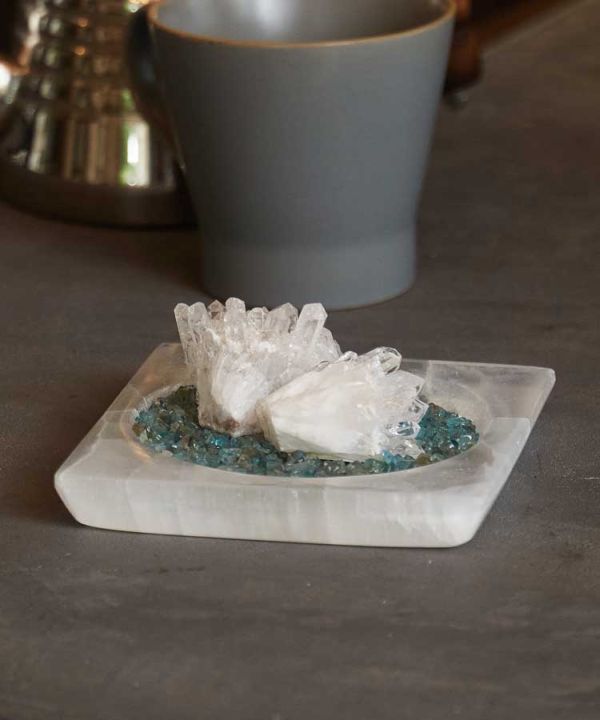 セレナイト浄化四角皿(ﾓﾛｯｺ): 『岩座(いわくら)』公式通販