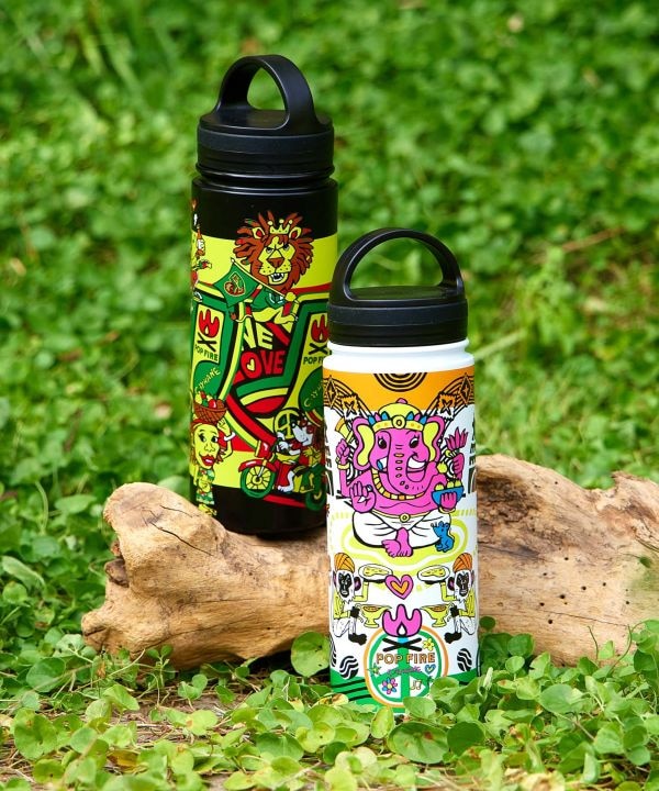 ヒッピファミボトル【Amina×POP FIREコラボ】(WHITE): 『チャイハネ