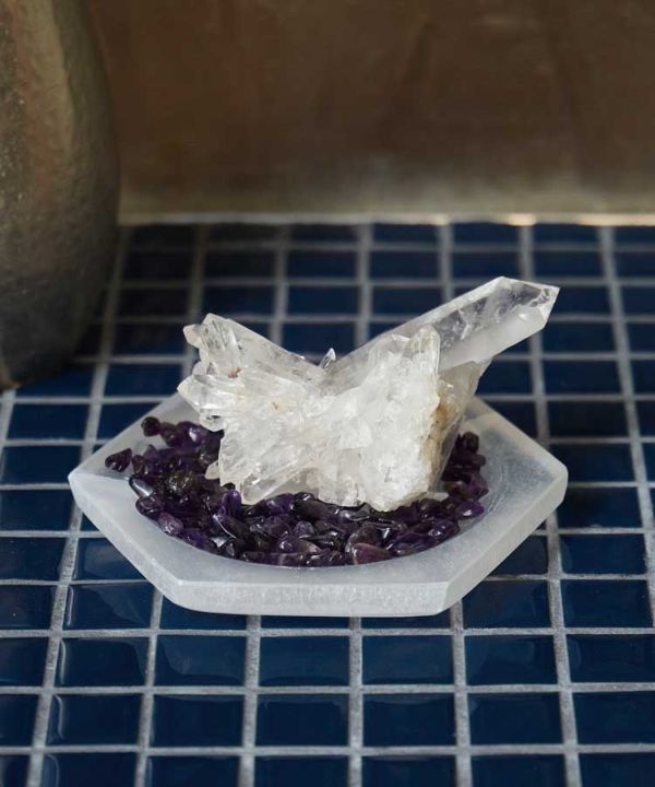 セレナイト浄化六角皿(ﾓﾛｯｺ): 『岩座(いわくら)』公式通販