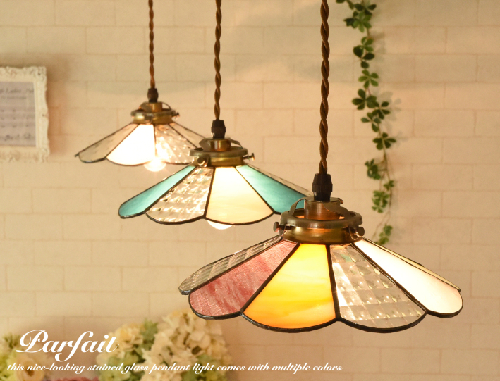 北欧風デザイン ポーチライトステンドグラス玄関照明