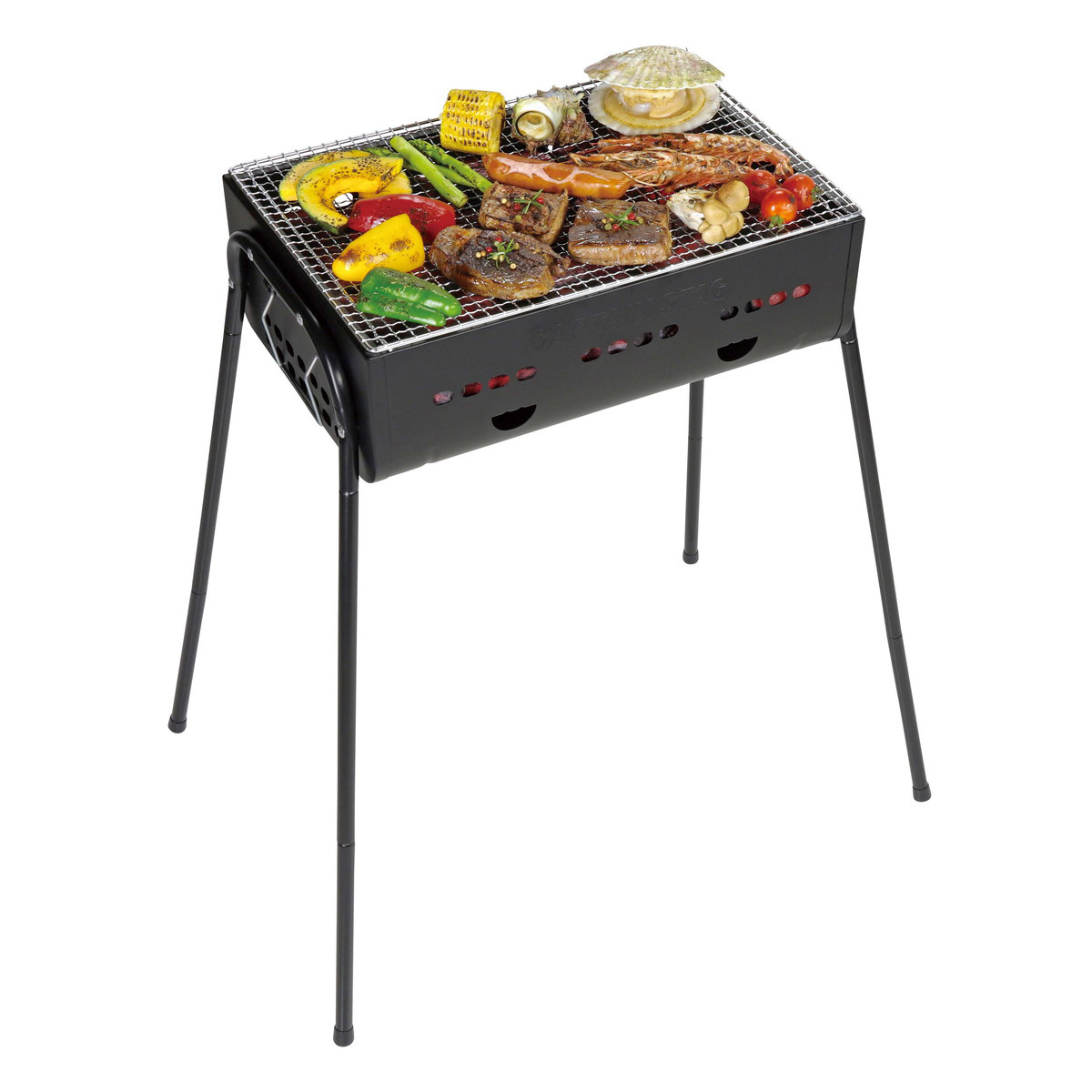 3Wayバーベキューグリル ＜450＞（ブラック） - アウトドア・キャンプ