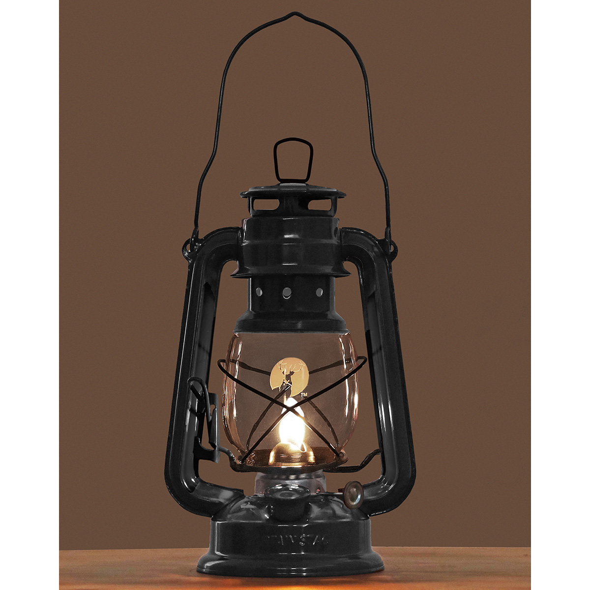 CS オイルランタン＜中＞(ブラック) - アウトドア・キャンプ用品