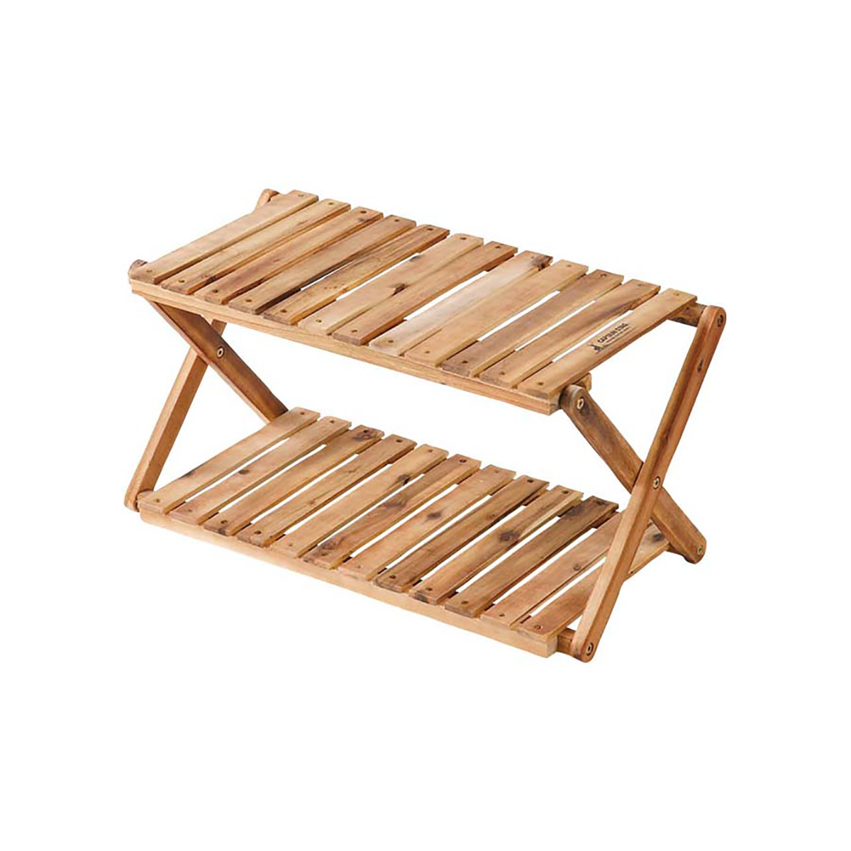 CSクラシックス 木製2段MOVEラック＜600＞ - アウトドア・キャンプ用品