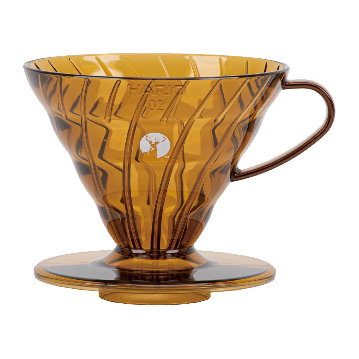 HARIO×キャプテンスタッグ V60ドリッパーA02（アンバー） - アウトドア