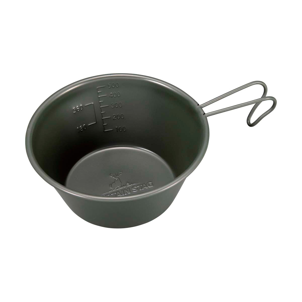 ステンレス カラーシェラカップ630ml（オリーブ） - アウトドア