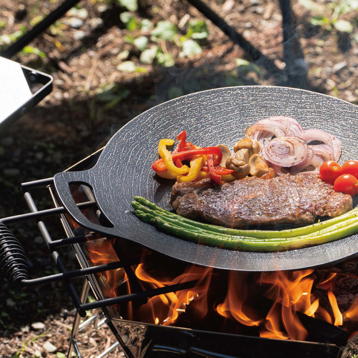 ラウンド グリルプレート 34cm - アウトドア・キャンプ用品