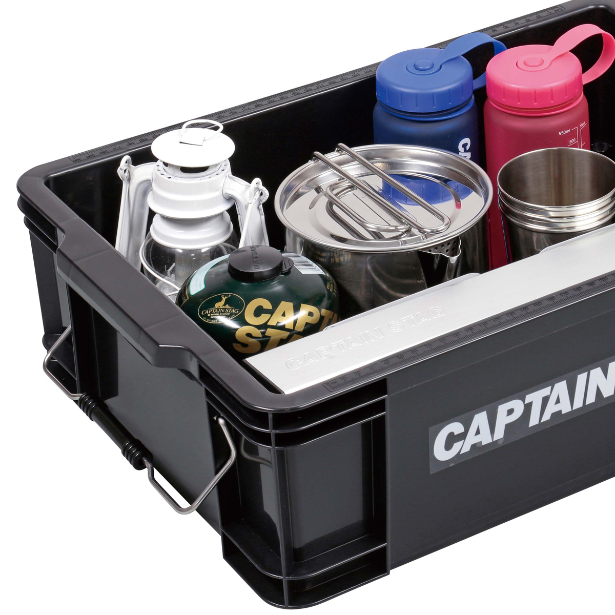 コンテナボックス No.22(ブラック) - アウトドア・キャンプ用品