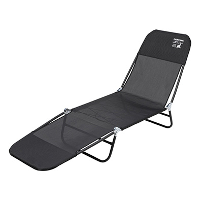 クールメッシュ リクライニングベッド （ブラック） - アウトドア
