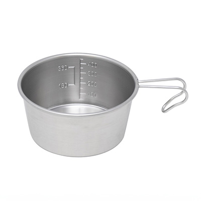 ステンレス ロッキーカップ900ml 螺旋仕上 - アウトドア・キャンプ用品