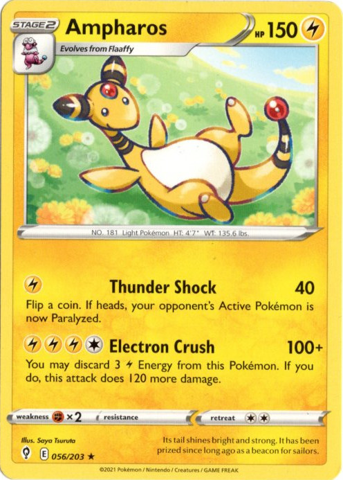 デンリュウ 海外版 英語版 Ampharos - 056/203 -【Card Chicken】