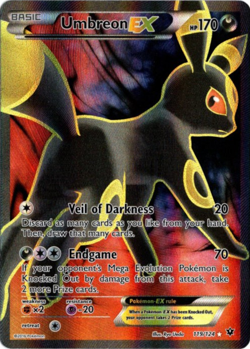 ブラッキーEX SR 海外版 英語版 Umbreon EX - 119/124 -【Card Chicken】