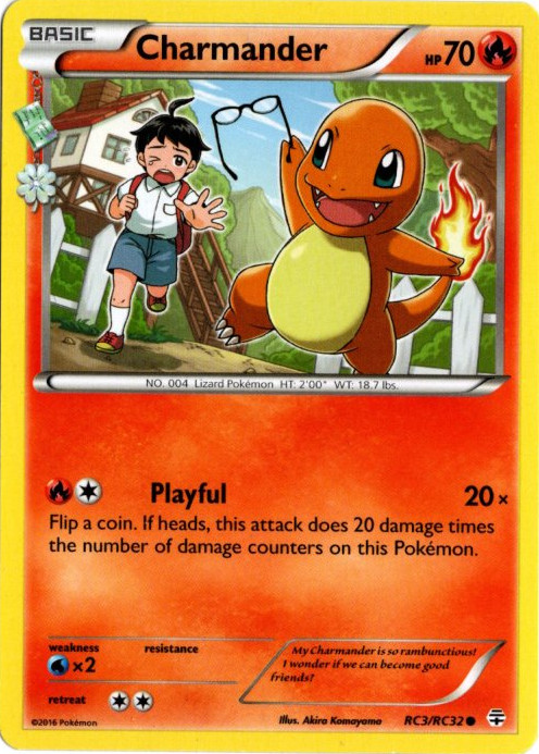 ヒトカゲ ポケキュン 海外版 英語版 Charmander - RC3/RC32 -【Card