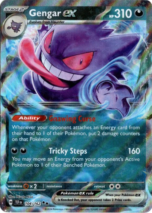 ゲンガーex 海外版 英語版 Gengar ex - 104/162 -【Card Chicken】