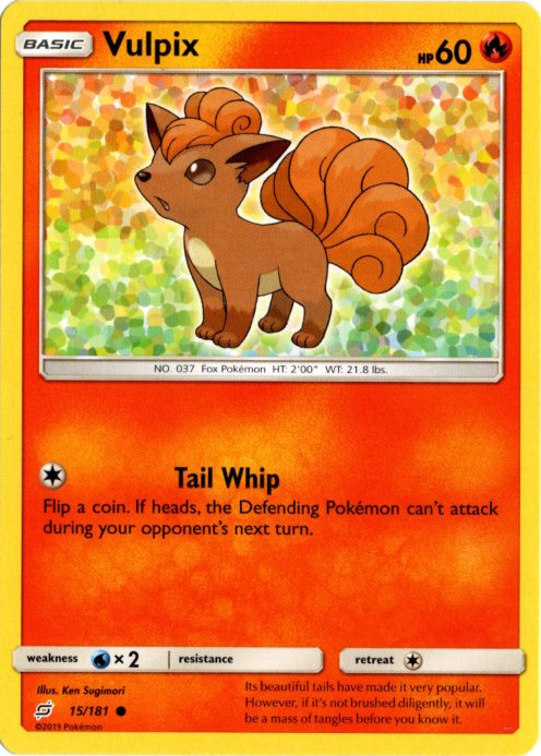 ロコン 海外版 英語版 Vulpix - 15/181 -【Card Chicken】