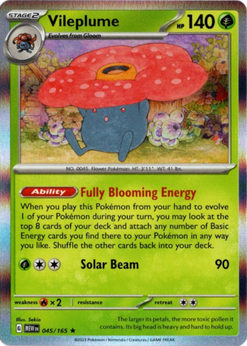 ラフレシア 海外版 英語版 Vileplume - 045/165 -【Card Chicken】