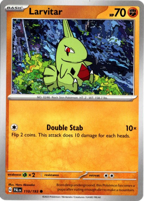 ヨーギラス 海外版 英語版 Larvitar - 110/193 -【Card Chicken】