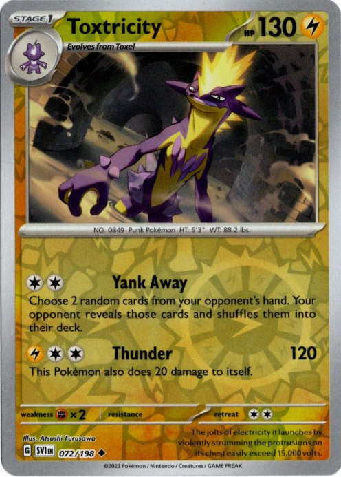 ストリンダー 海外版 英語版 リバホロ Toxtricity - 072/198 -【Card