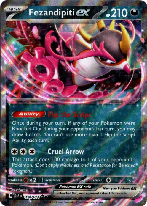 キチキギスex 海外版 英語版 Fezandipiti ex - 038/064 -【Card Chicken】