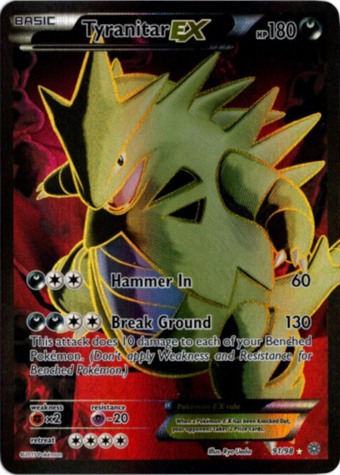 バンギラスEX SR 海外版 英語版 Tyranitar EX - 91/98 -【Card Chicken】