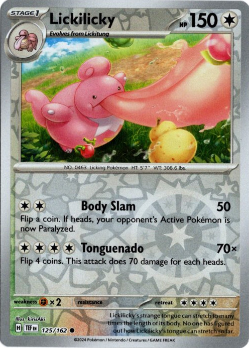 ベロベルト 海外版 英語版 リバホロ Lickilicky - 125/162 -【Card