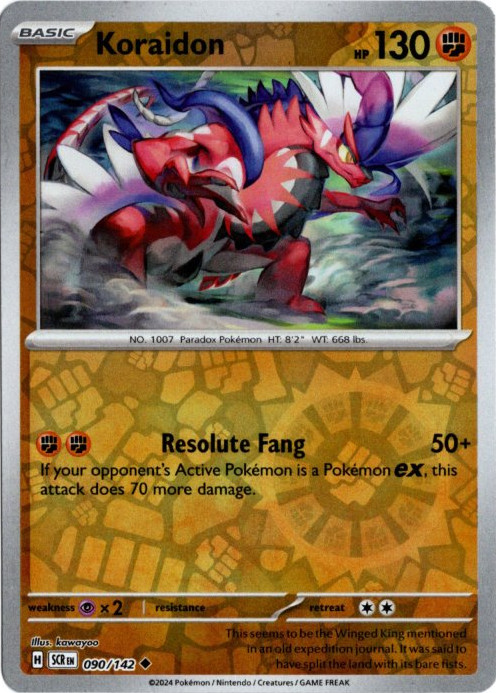 コライドン 海外版 英語版 リバホロ Koraidon - 090/142 -【Card Chicken】