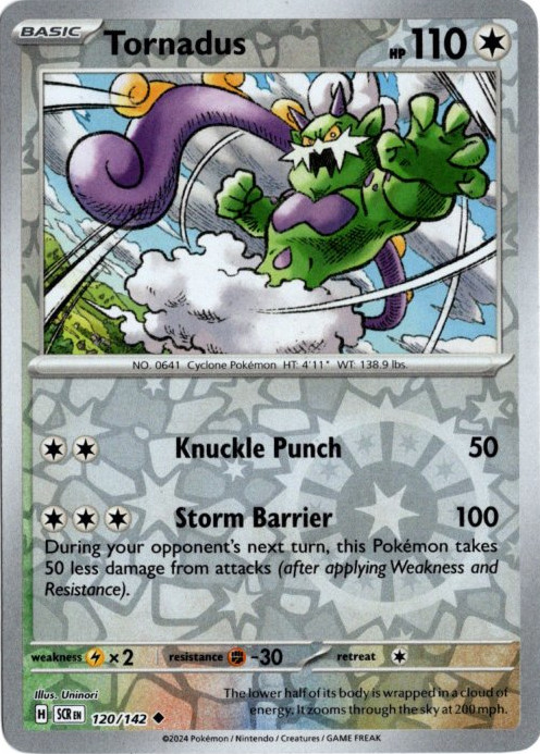 トルネロス 海外版 英語版 リバホロ Tornadus - 120/142 -【Card Chicken】