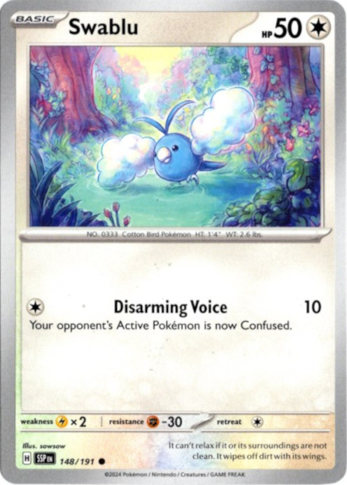 チルット 海外版 英語版 Swablu - 148/191 -【Card Chicken】