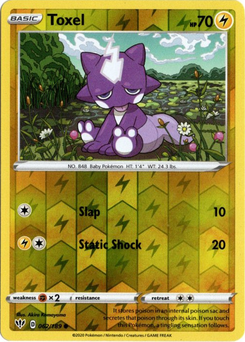 エレズン 海外版 英語版 リバホロ Toxel - 062/189 -【Card Chicken】