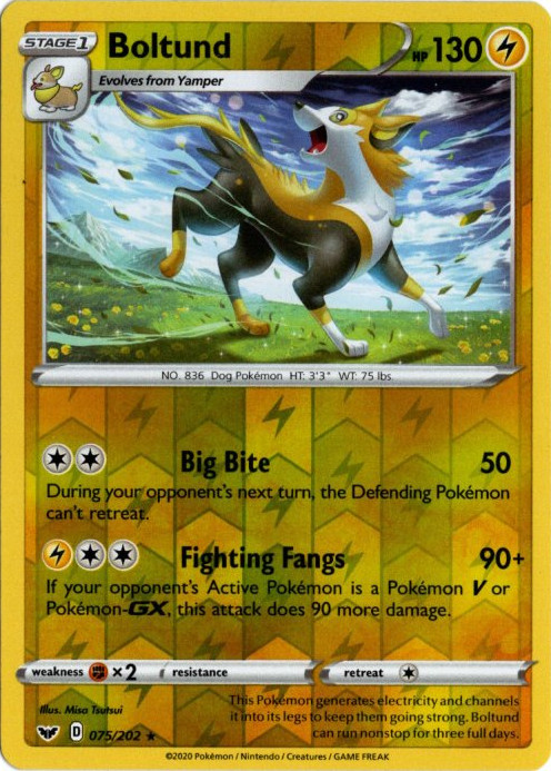 パルスワン 海外版 英語版 リバホロ Boltund - 075/202 -【Card Chicken】