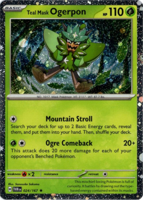 オーガポンみどりのめん 海外版 英語版 ホロ プロモ Teal Mask Ogerpon