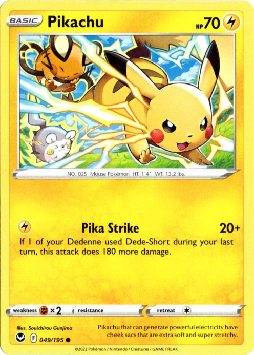 ピカチュウ 海外版 英語版 Pikachu - 049/195 -【Card Chicken】