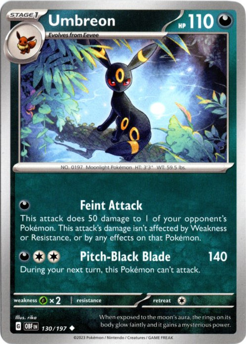 ブラッキー 海外版 英語版 Umbreon - 130/197 -【Card Chicken】