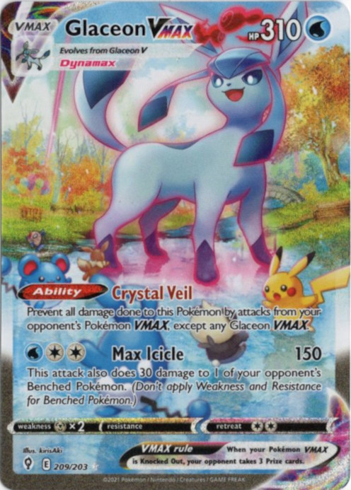 グレイシアVMAX HR SA 海外版 英語版 Glaceon VMAX - 209/203 -【Card