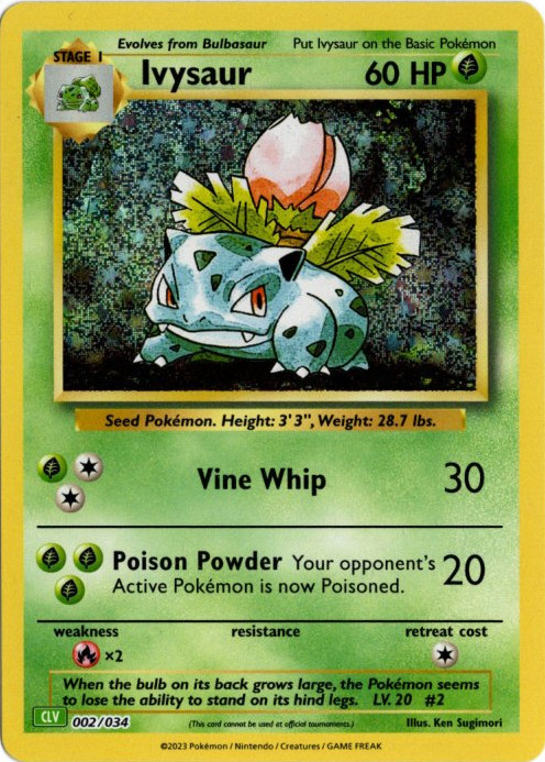 フシギソウ Classic 海外版 英語版 Ivysaur - 002/034 -【Card Chicken】