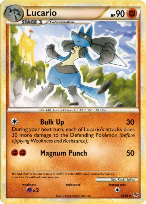 ルカリオ 海外版 英語版 Lucario - 19/95 -【Card Chicken】