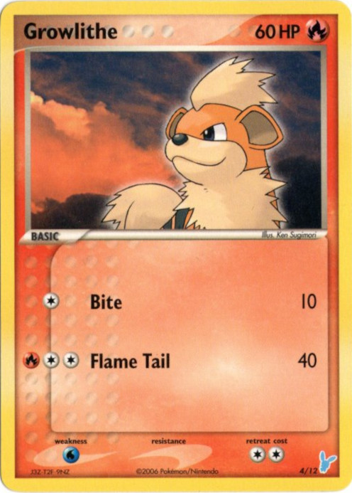 ガーディ 海外版 英語版 Growlithe - 4/12 -【Card Chicken】