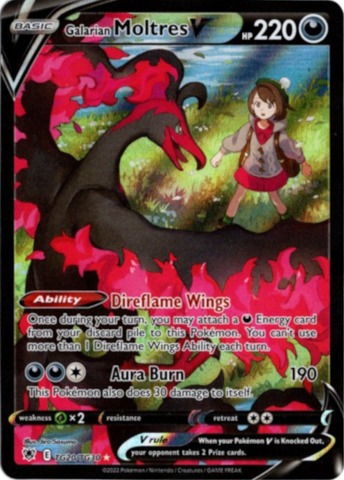 ガラルファイヤーV CSR 海外版 英語版 Galarian Moltres V - TG20/TG30