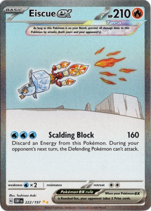 コオリッポex SAR 海外版 英語版 Eiscue ex - 222/197 -【Card Chicken】